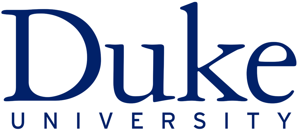 Duke University logo in dark blue text