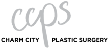 Logo with the letters 'ccps' in light gray cursive on a black background.